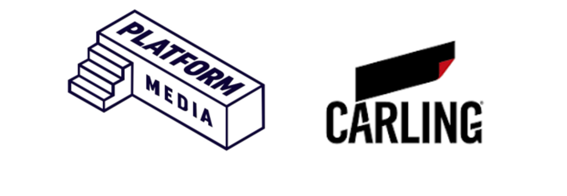 Image displays logos for Platform Media and Carling