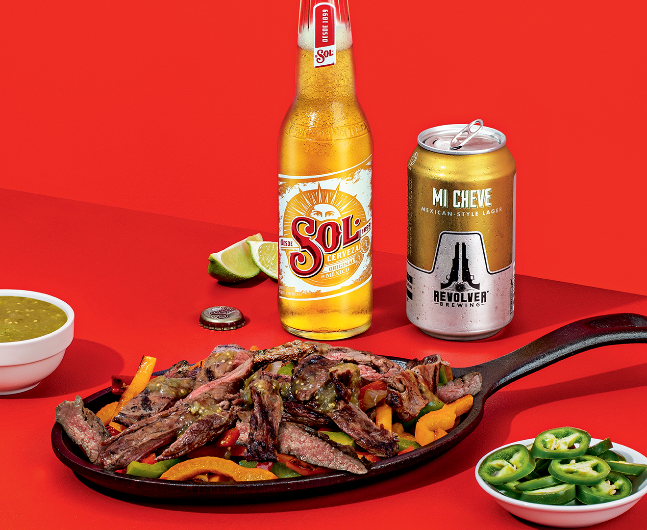 TEXAS SIZZLE FLANK STEAK FAJITAS