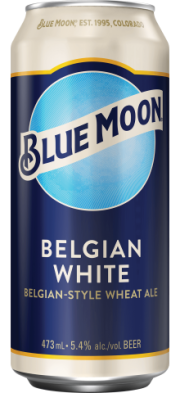 Belgian White blue moon can